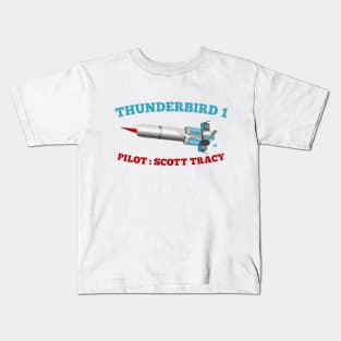 Thunderbird 1 pilot Scott Tracy Kids T-Shirt